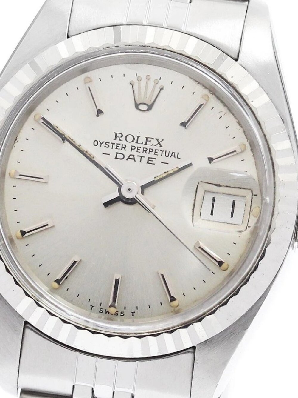ROLEX Oyster Perpetual Date 6917 WG bezel Cal.2030 Automatic Ladies Watch_951242
